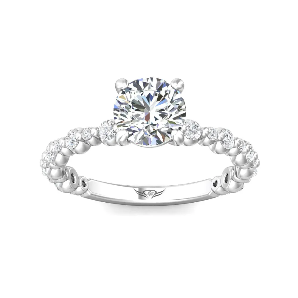 Martin Flyer 14k Round Diamond Engagement Ring