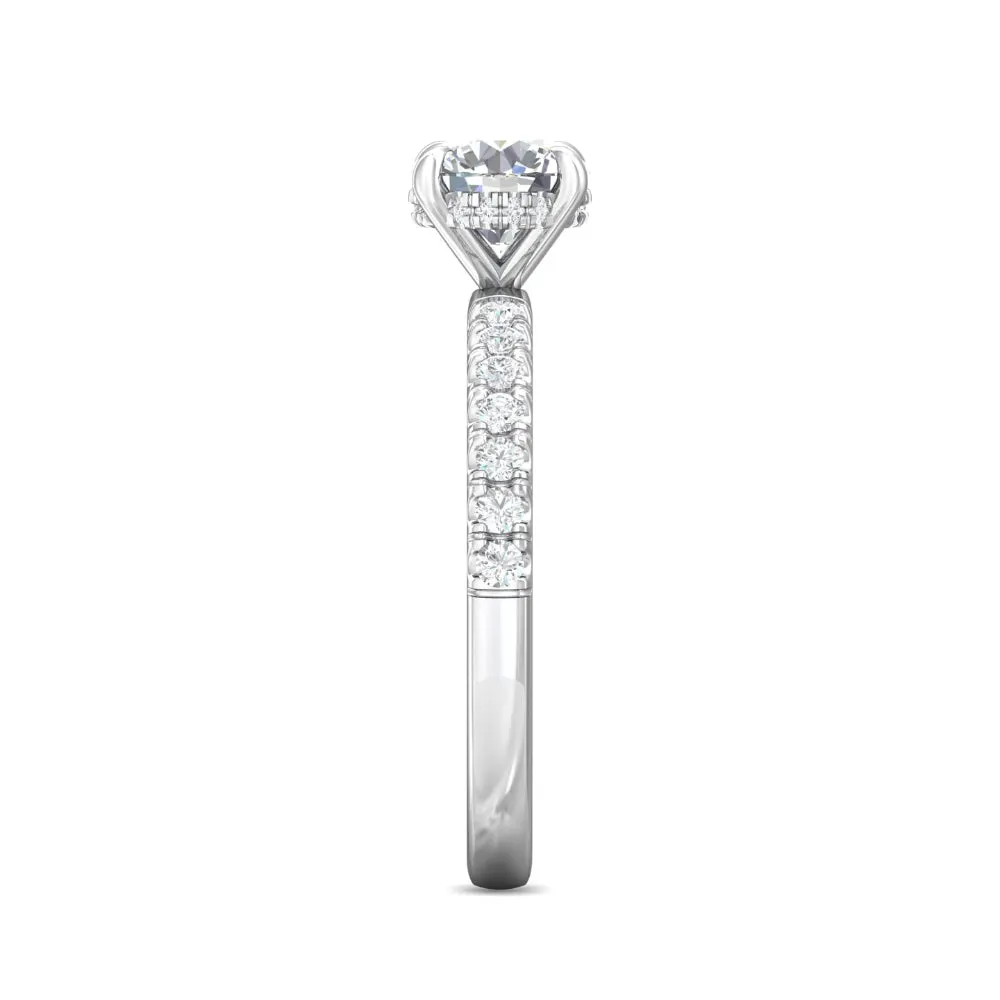 Martin Flyer 14k Round Diamond Engagement Ring