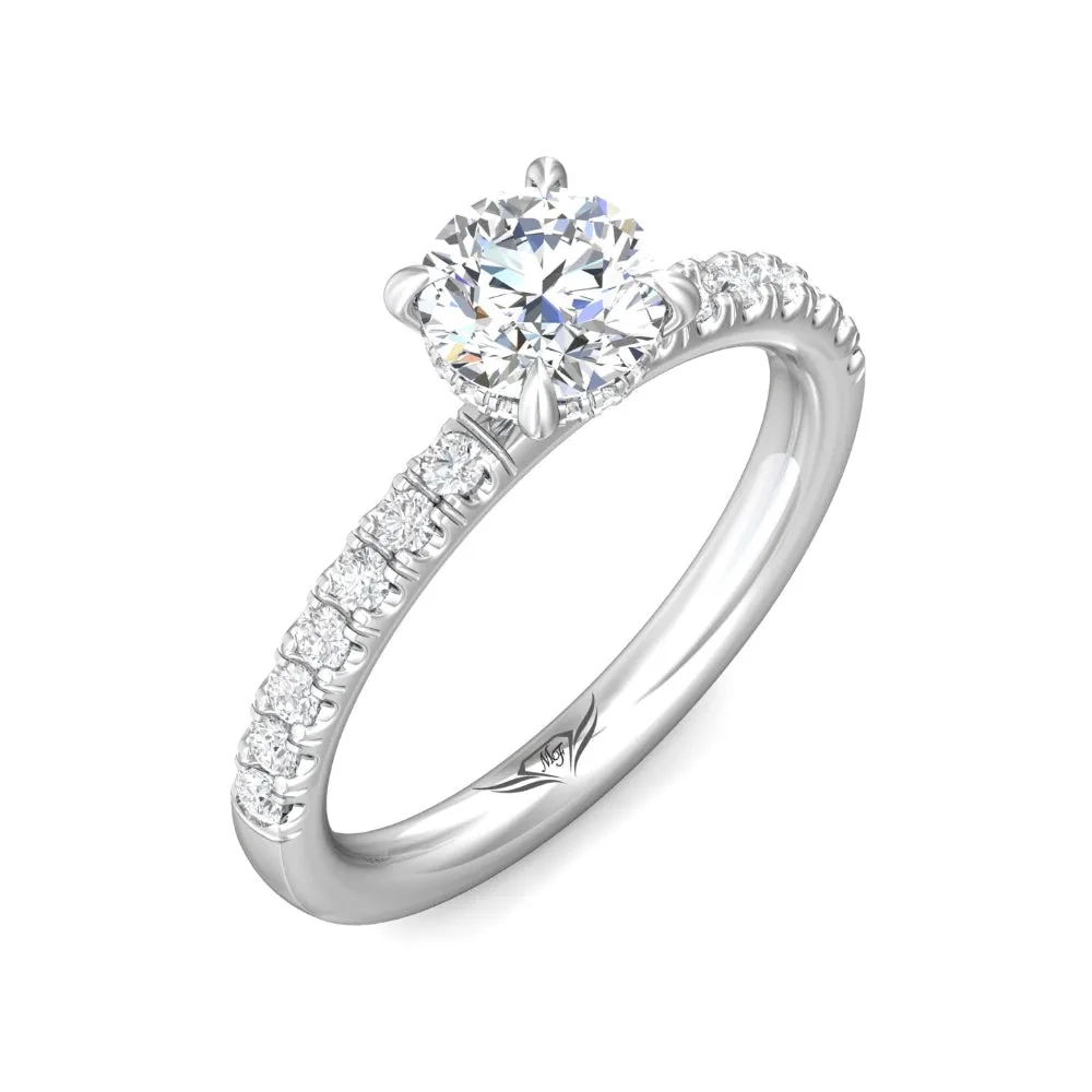 Martin Flyer 14k Round Diamond Engagement Ring