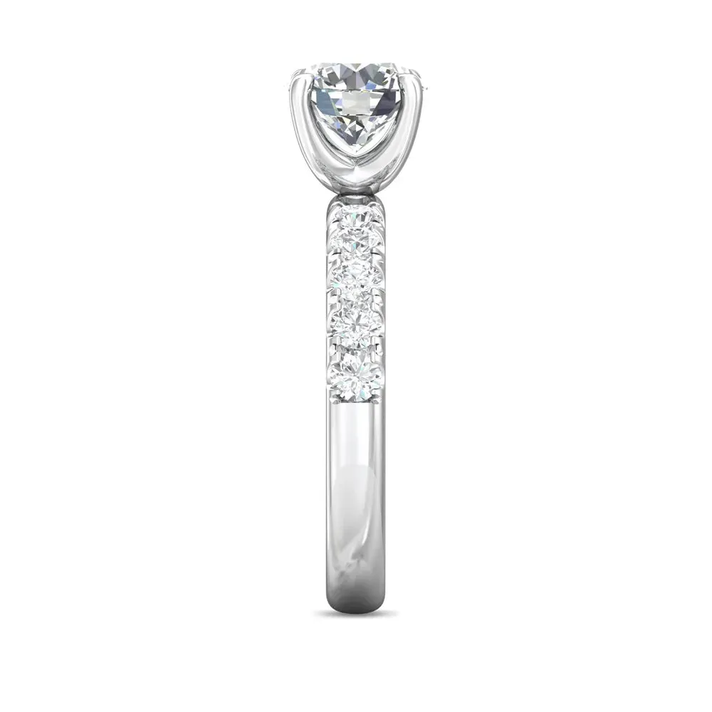 Martin Flyer 14k Round Diamond Engagement Ring