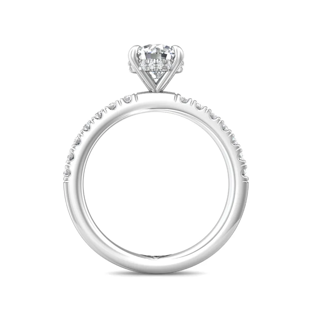 Martin Flyer 14k Round Diamond Engagement Ring