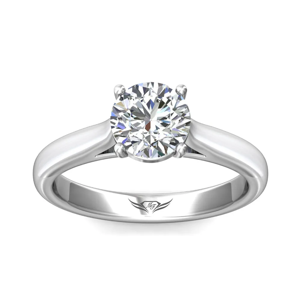 Martin Flyer 14k Round Diamond Solitaire Engagement Ring