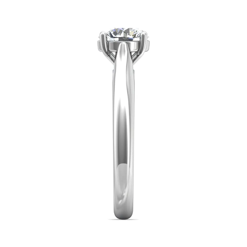 Martin Flyer 14k Round Diamond Solitaire Engagement Ring
