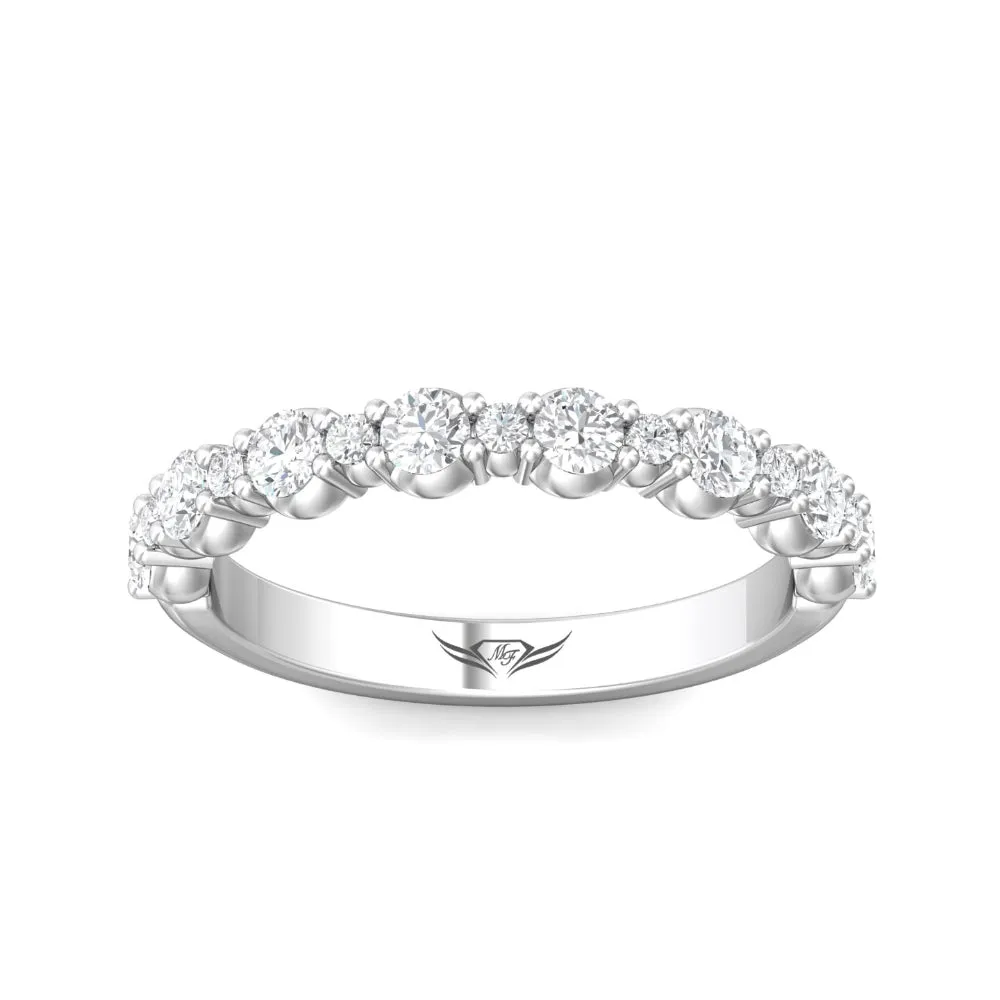 Martin Flyer 14k Round Diamond Wedding Band