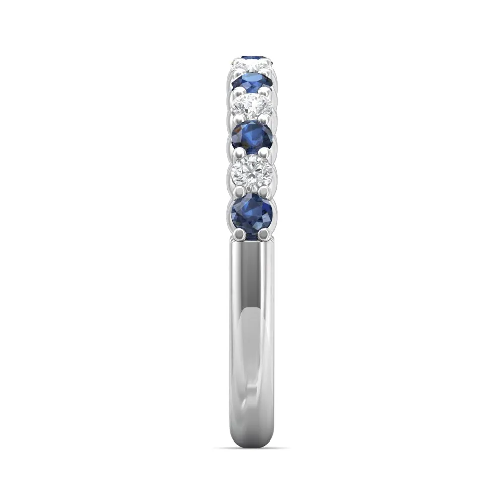 Martin Flyer 14k Sapphire and Diamond Band