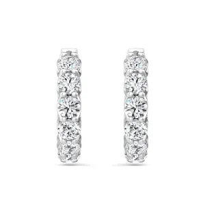 Martin Flyer Diamond Hoop Earrings