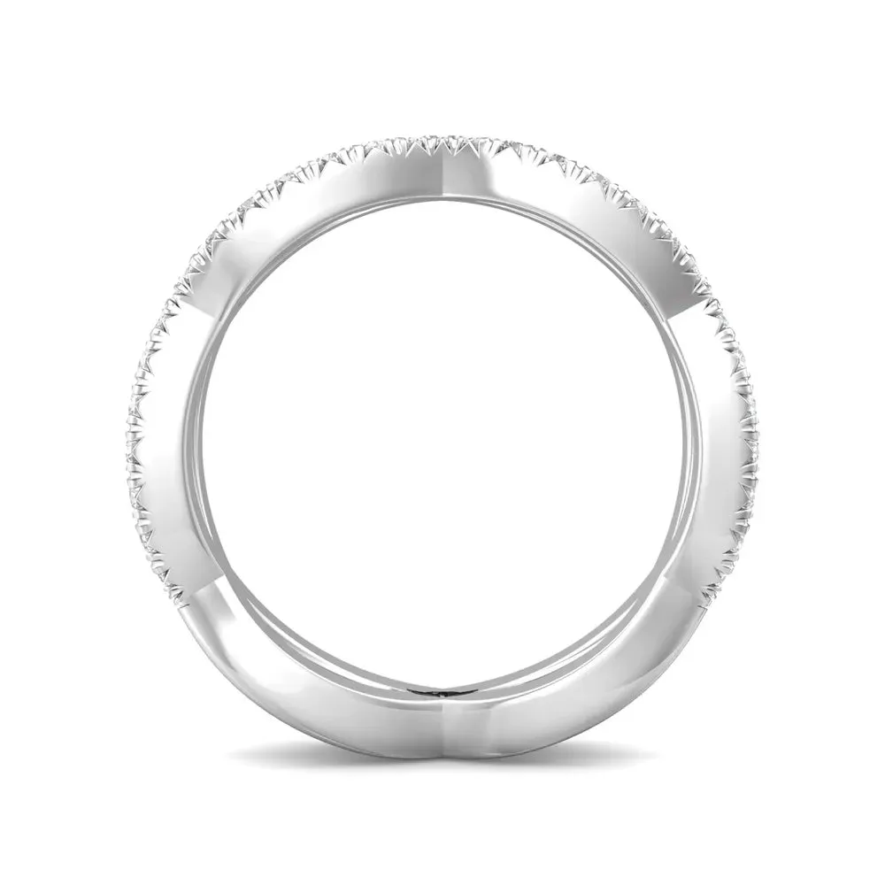Martin Flyer Diamond Infinity Wedding Band