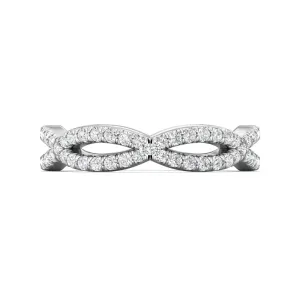 Martin Flyer Diamond Infinity Wedding Band