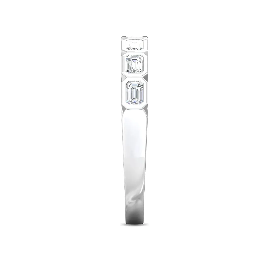 Martin Flyer Emerald-Cut Diamond Anniversary Band