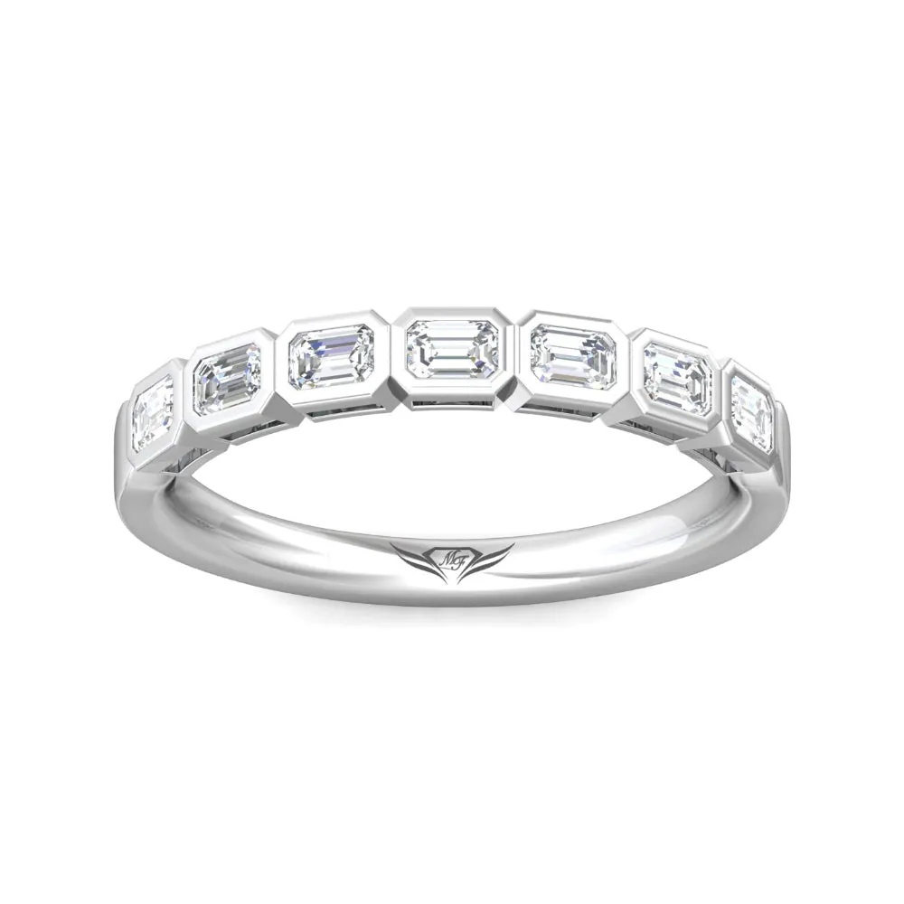 Martin Flyer Emerald-Cut Diamond Anniversary Band
