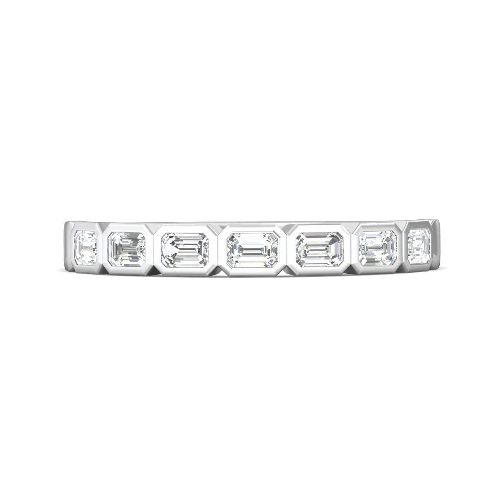 Martin Flyer Emerald-Cut Diamond Anniversary Band