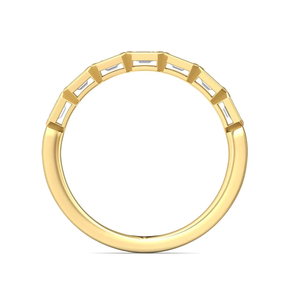 Martin Flyer Emerald-Cut Diamond Anniversary Band