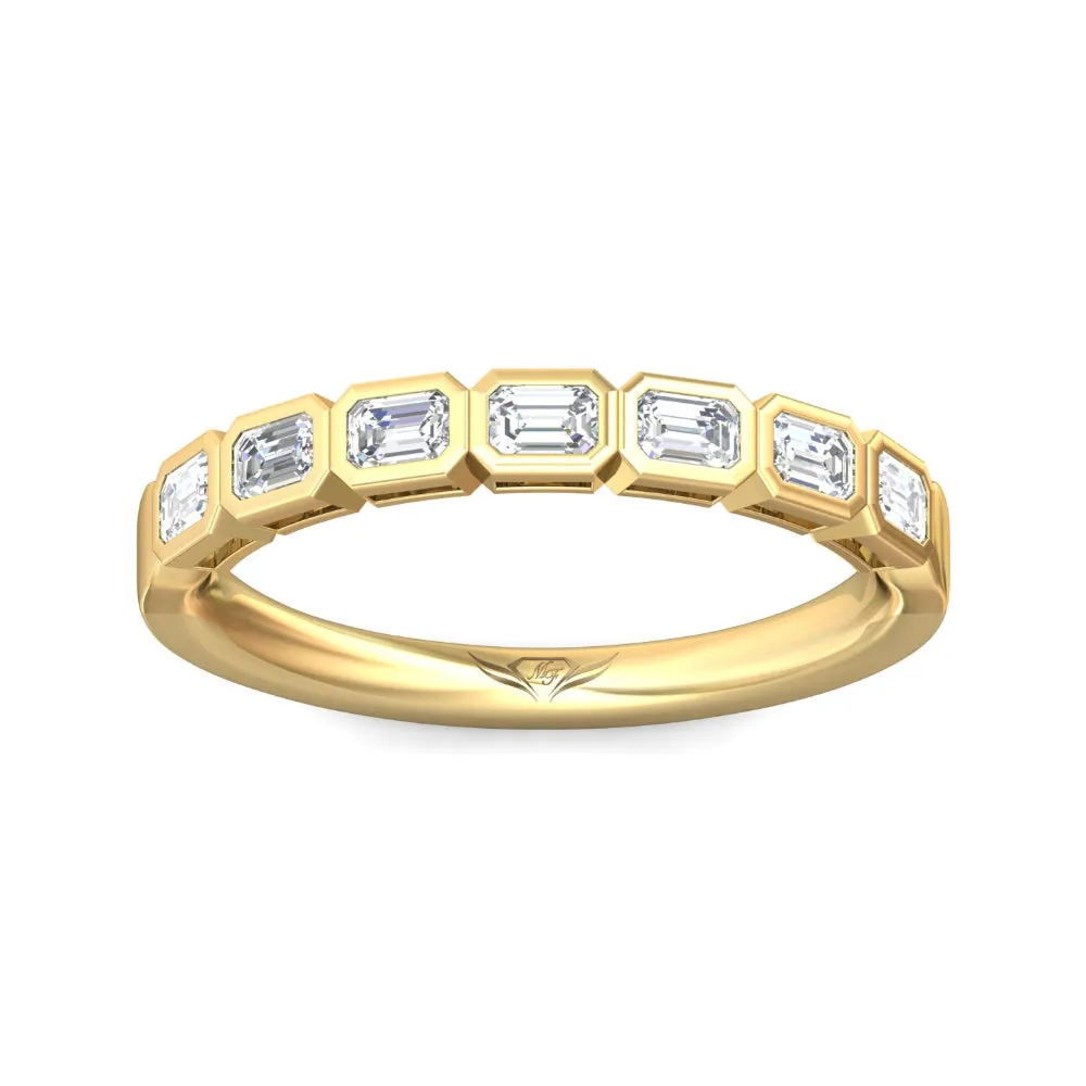 Martin Flyer Emerald-Cut Diamond Anniversary Band