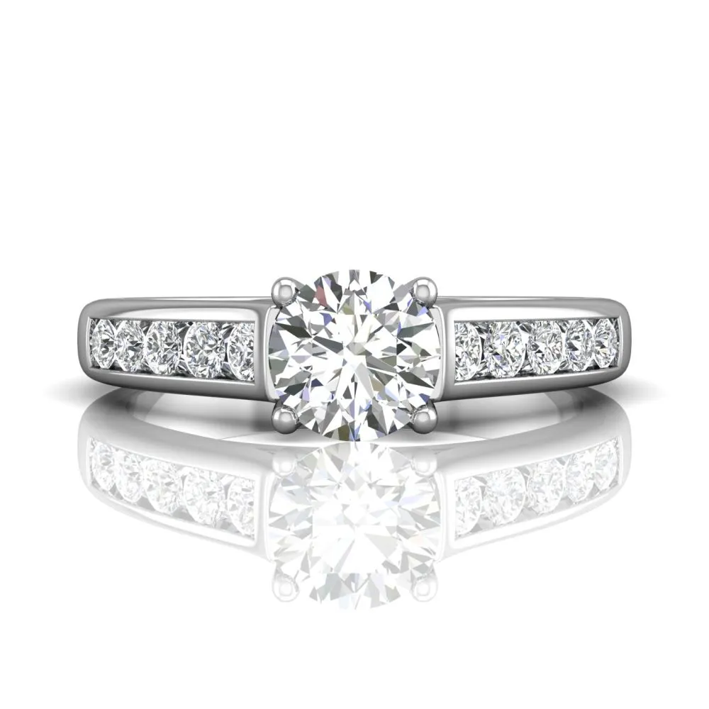 Martin Flyer FlyerFit Channel Set Engagement Ring