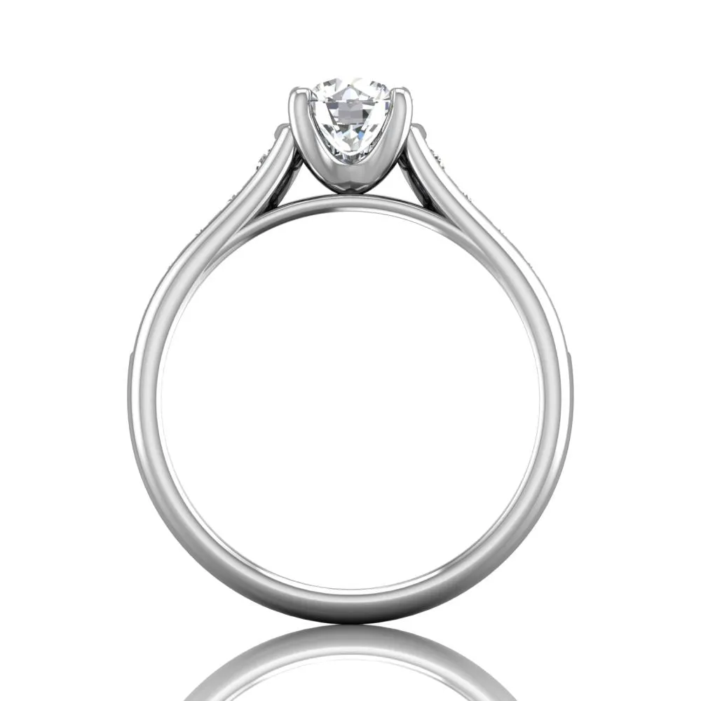 Martin Flyer FlyerFit Channel Set Engagement Ring
