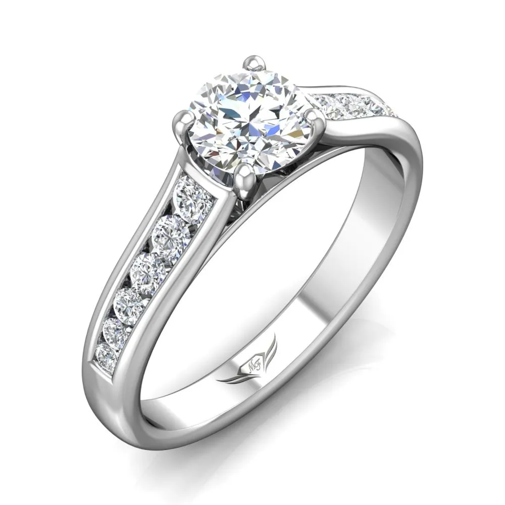 Martin Flyer FlyerFit Channel Set Engagement Ring