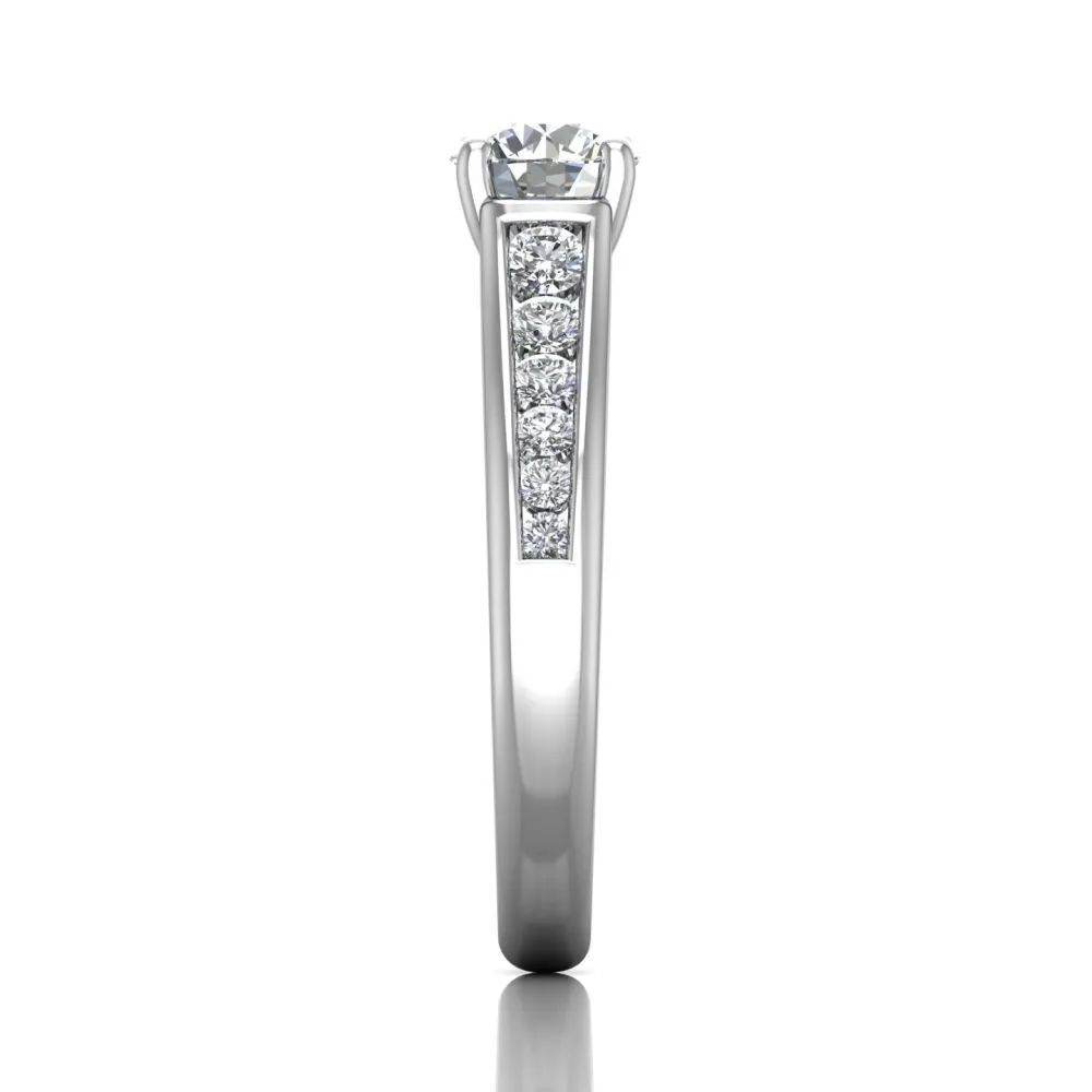 Martin Flyer FlyerFit Channel Set Engagement Ring
