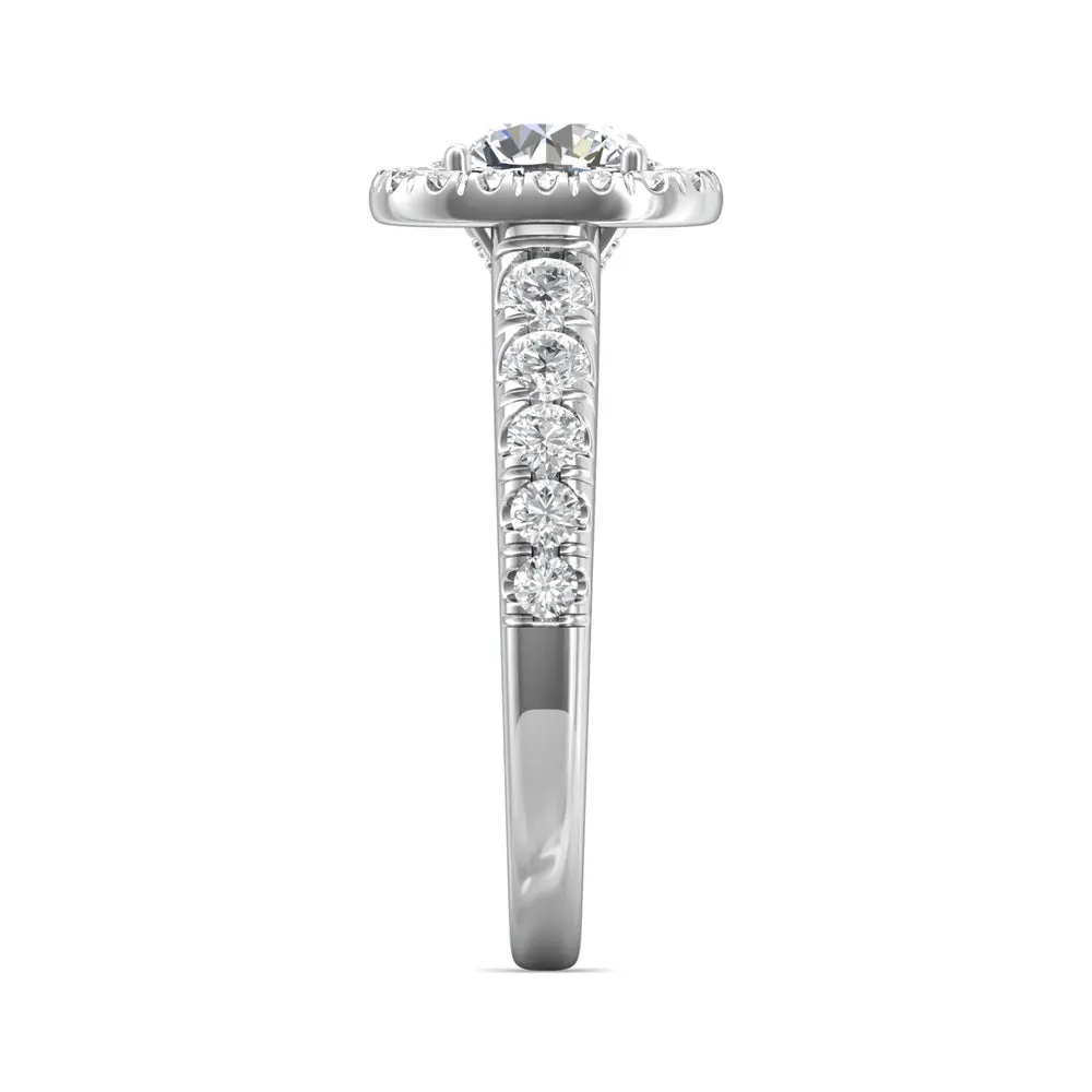 Martin Flyer FlyerFit Cushion Halo Engagement Ring