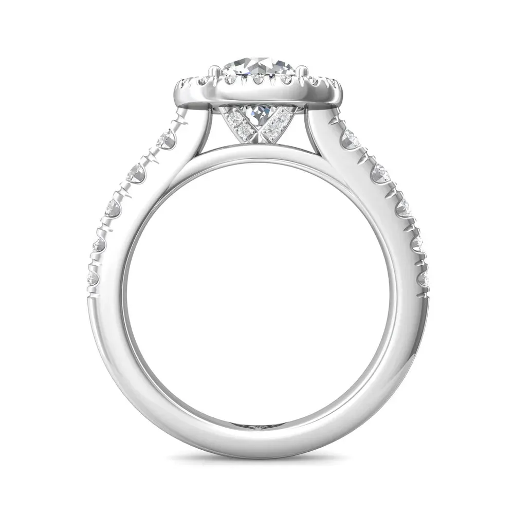 Martin Flyer FlyerFit Cushion Halo Engagement Ring