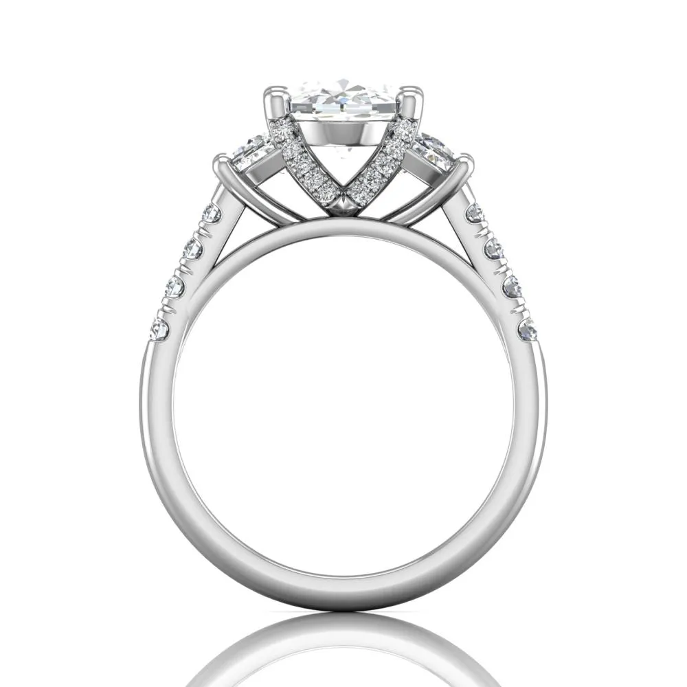 Martin Flyer FlyerFit Encore Three Stone Engagement Ring