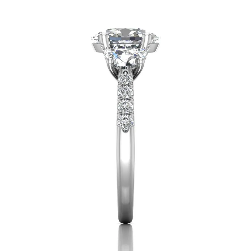 Martin Flyer FlyerFit Encore Three Stone Engagement Ring