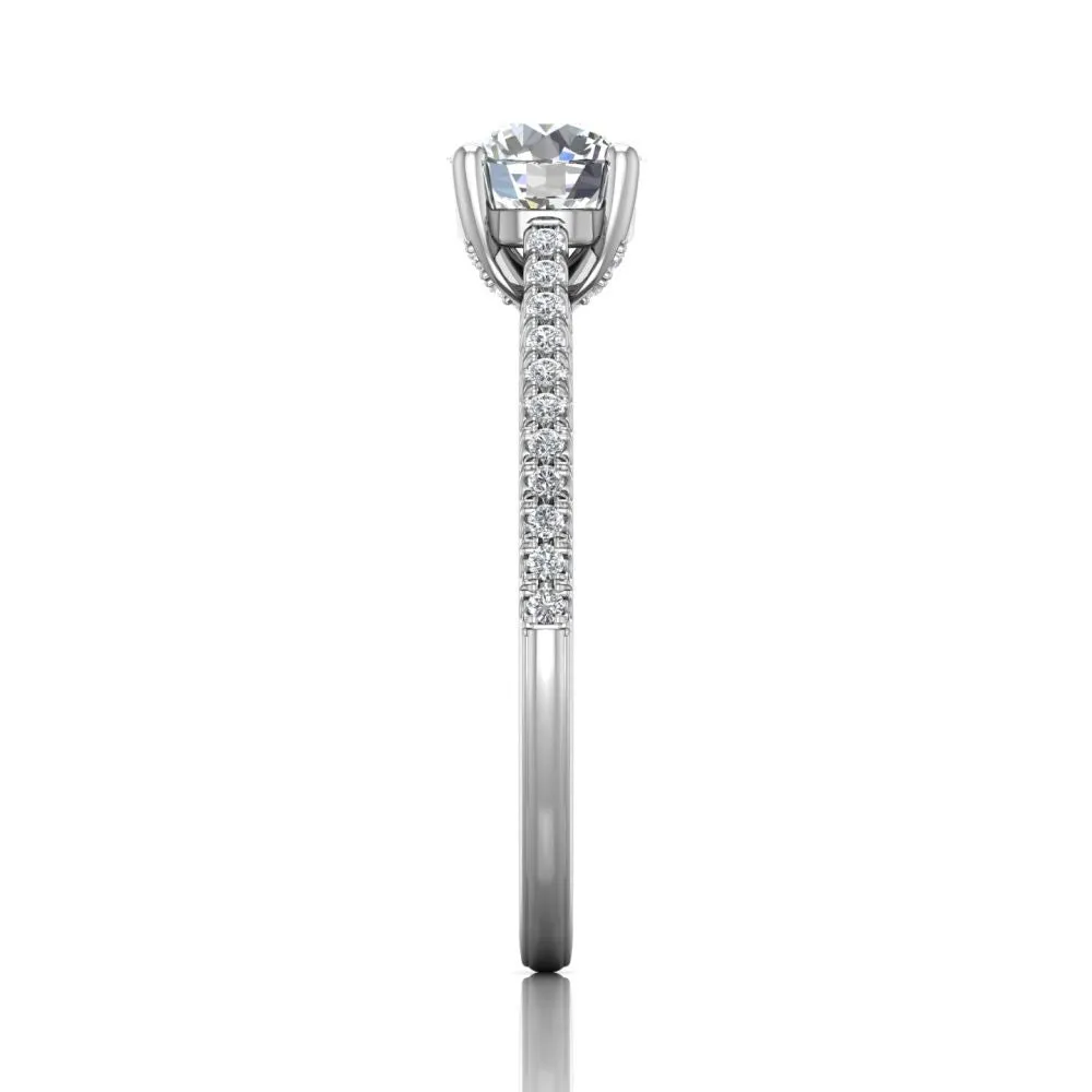 Martin Flyer FlyerFit Micropave Engagement Ring