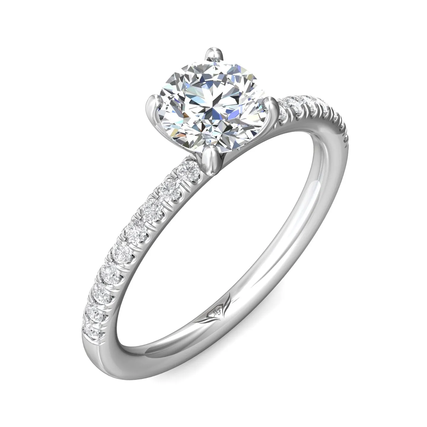 Martin Flyer FlyerFit Micropave Engagement Ring