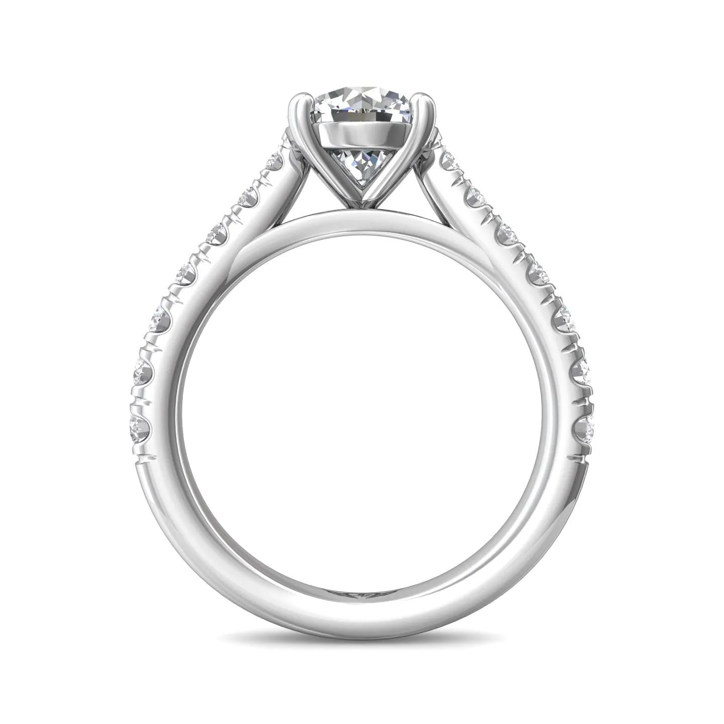 Martin Flyer FlyerFit Micropave Engagement Ring