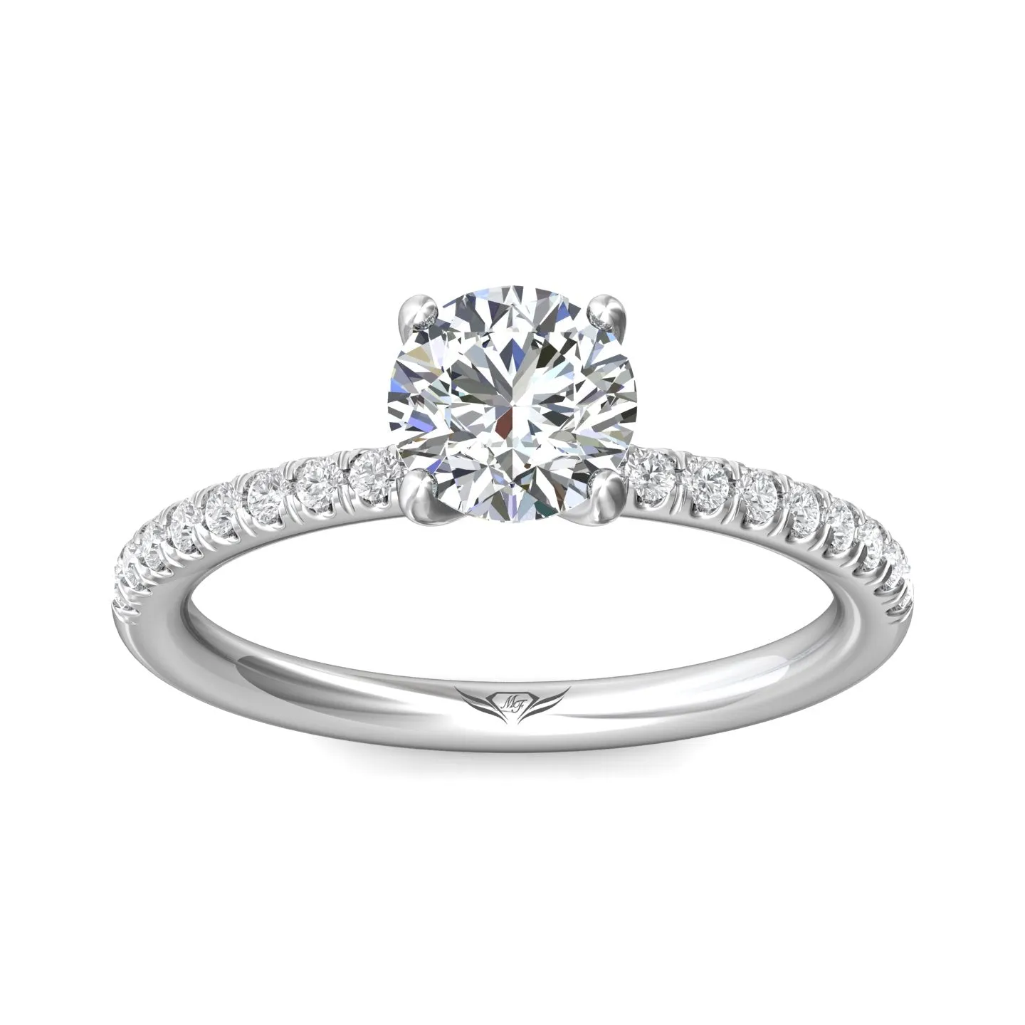 Martin Flyer FlyerFit Micropave Engagement Ring