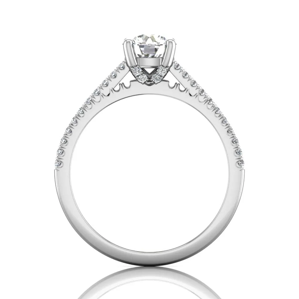 Martin Flyer FlyerFit Micropave Engagement Ring