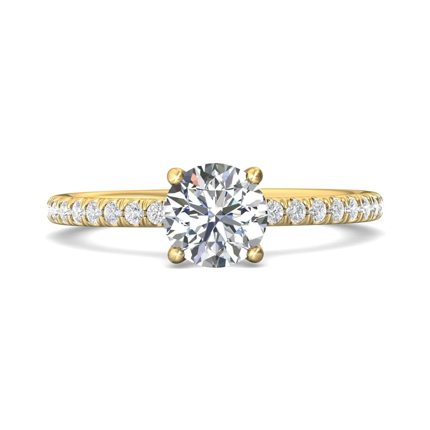 Martin Flyer FlyerFit Micropave Engagement Ring