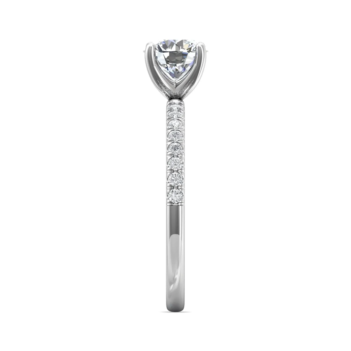 Martin Flyer FlyerFit Micropave Engagement Ring