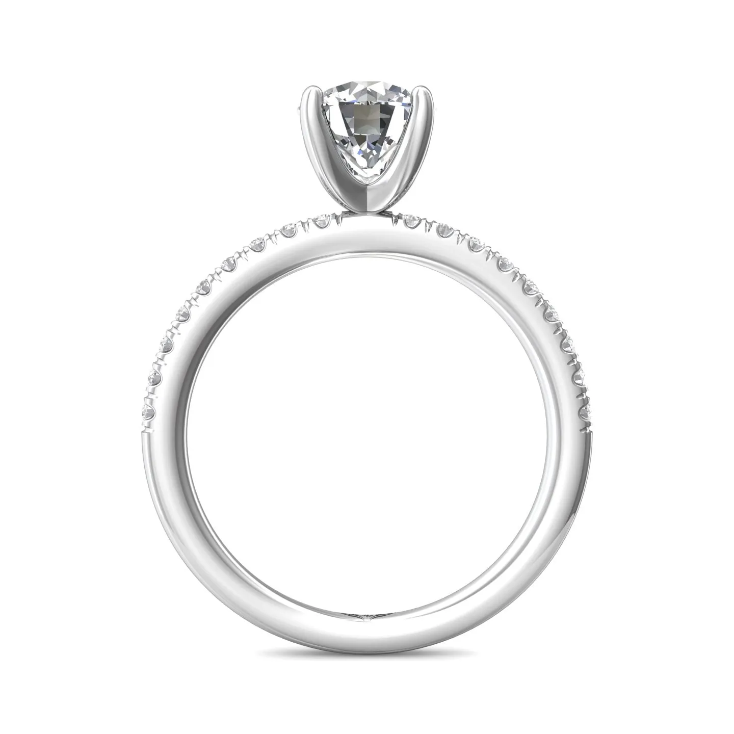 Martin Flyer FlyerFit Micropave Engagement Ring
