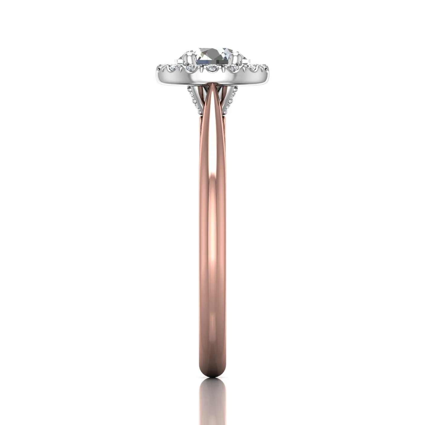 Martin Flyer FlyerFit Micropave Halo Complete Engagement Ring