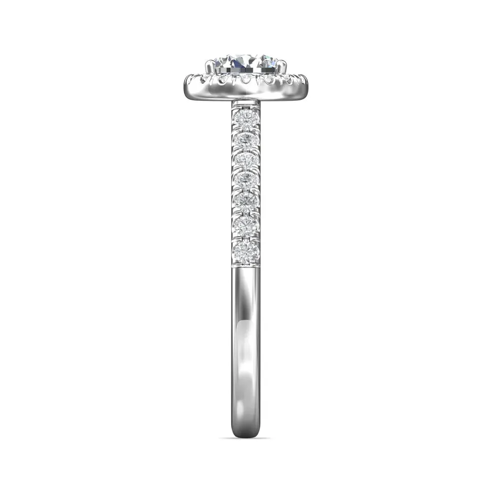 Martin Flyer FlyerFit Pear Shape Halo Engagement Ring