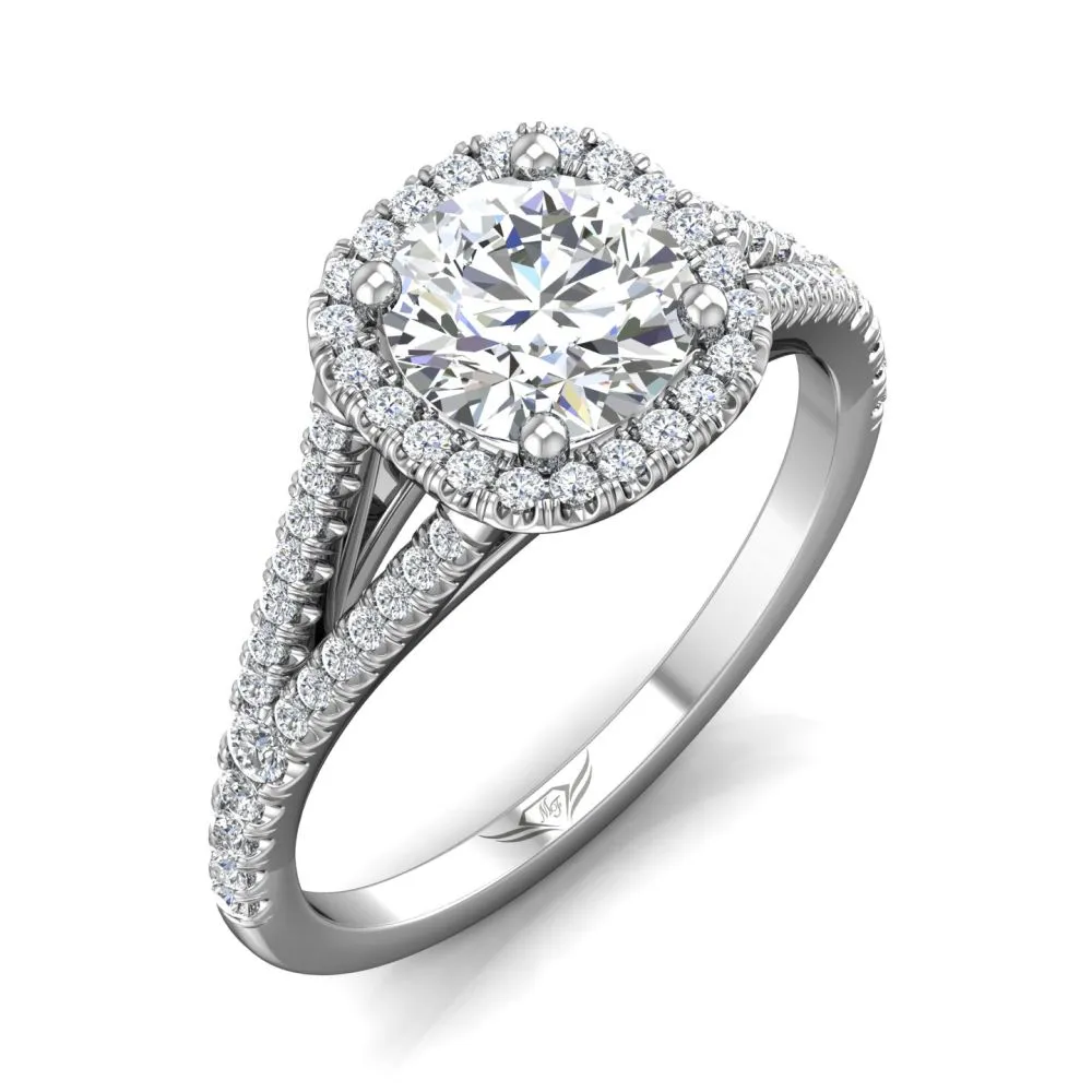 Martin Flyer FlyerFit Split Shank Halo Engagement Ring