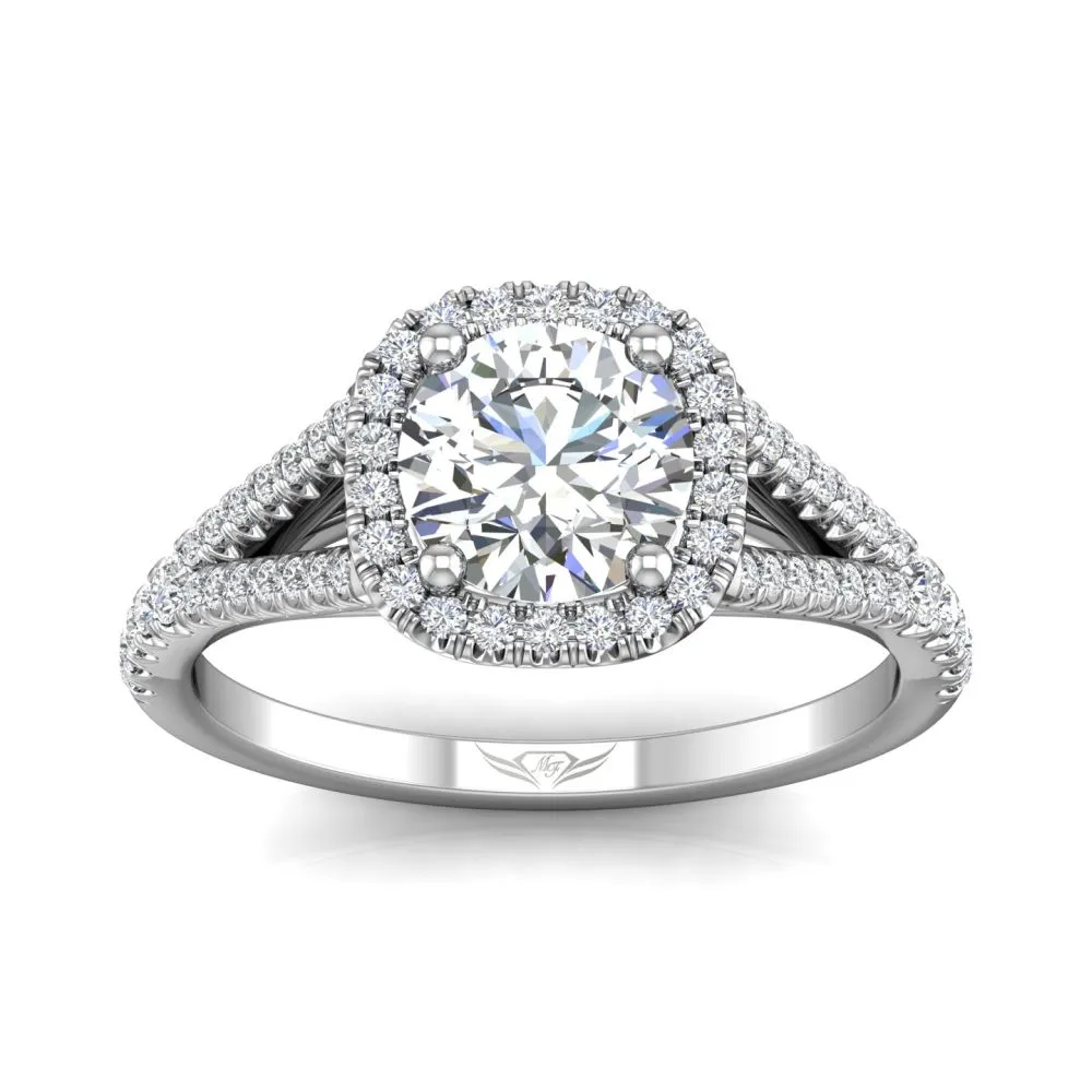 Martin Flyer FlyerFit Split Shank Halo Engagement Ring
