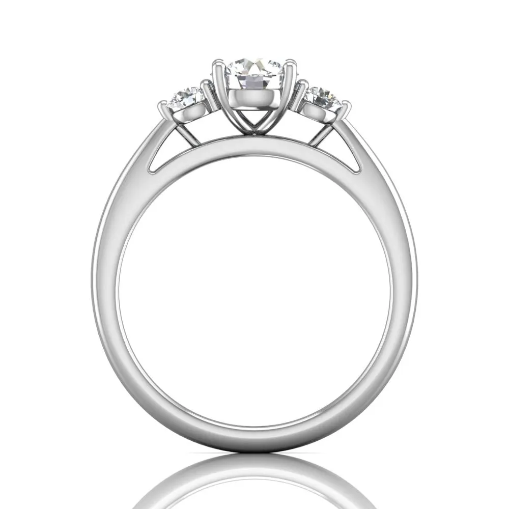 Martin Flyer FlyerFit Three Stone Engagement Ring