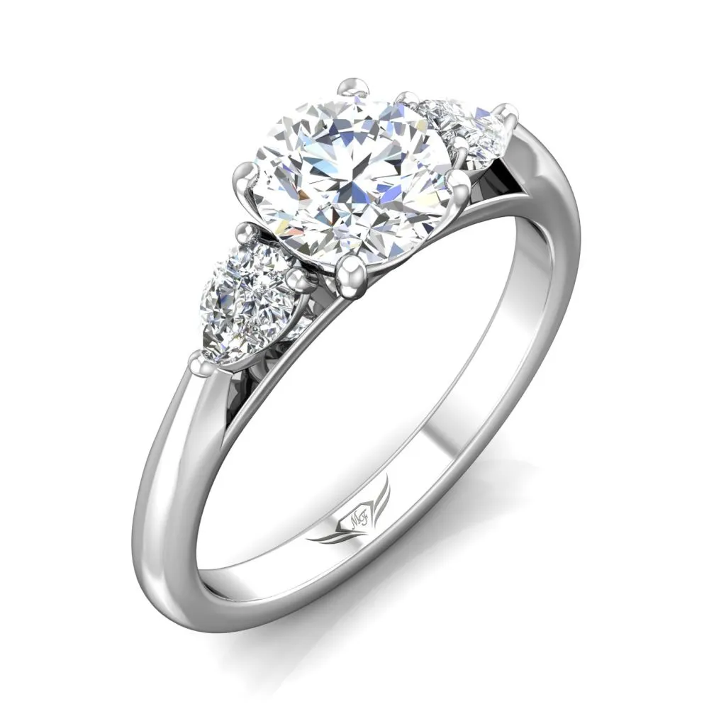Martin Flyer FlyerFit Three Stone Engagement Ring