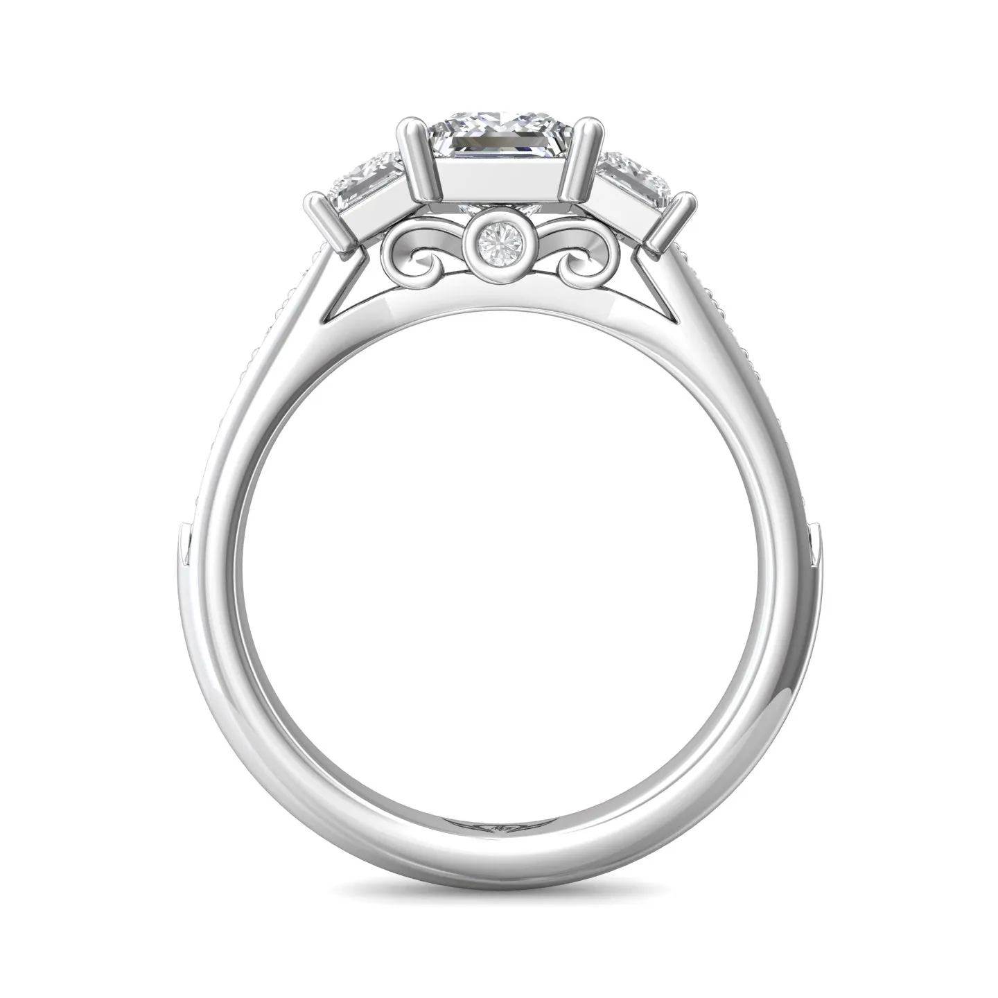 Martin Flyer FlyerFit Three Stone Engagement Ring