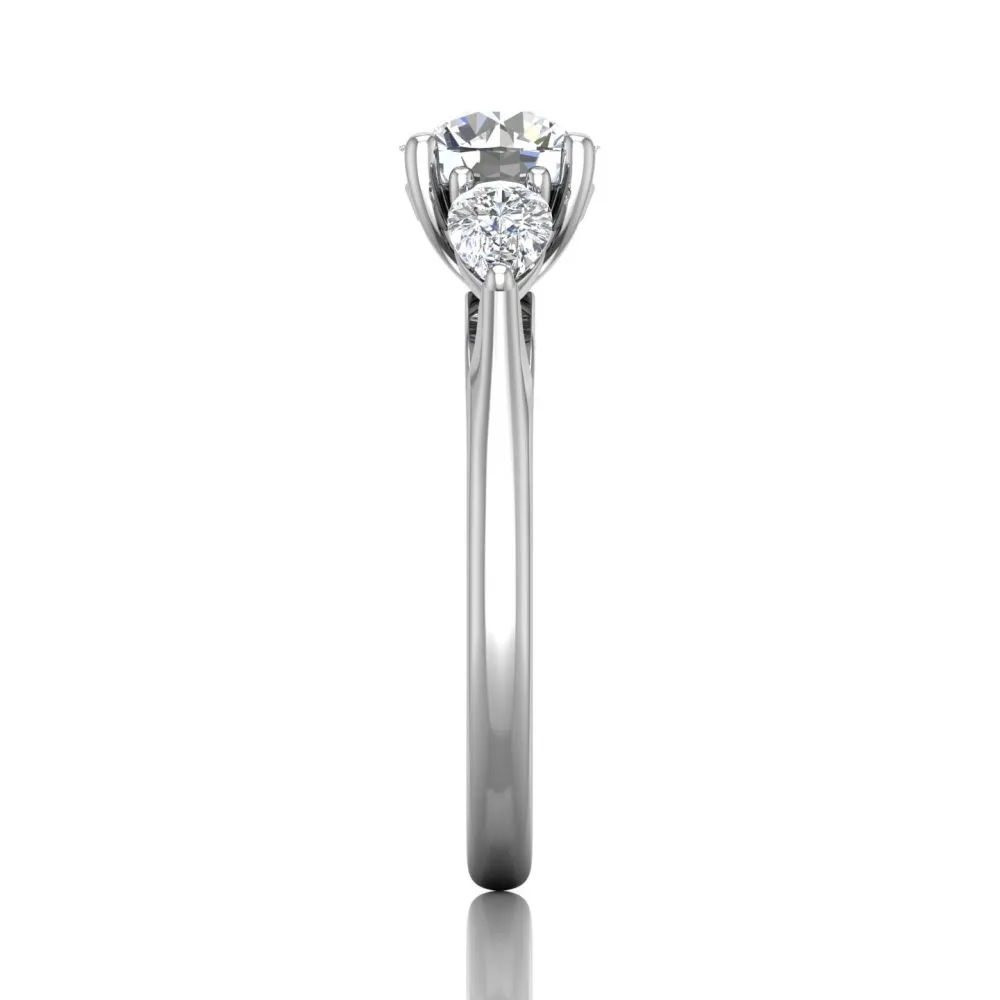 Martin Flyer FlyerFit Three Stone Engagement Ring