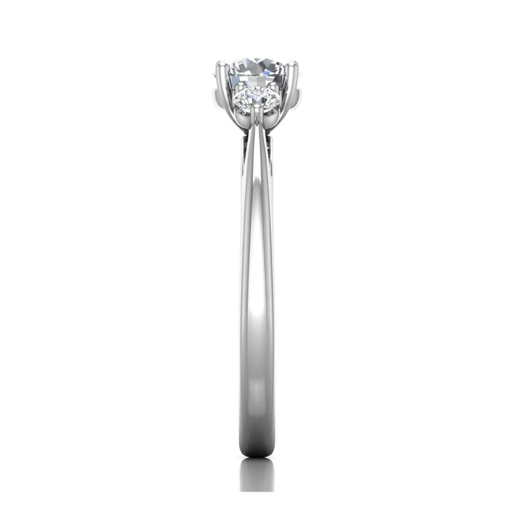 Martin Flyer FlyerFit Three Stone Engagement Ring