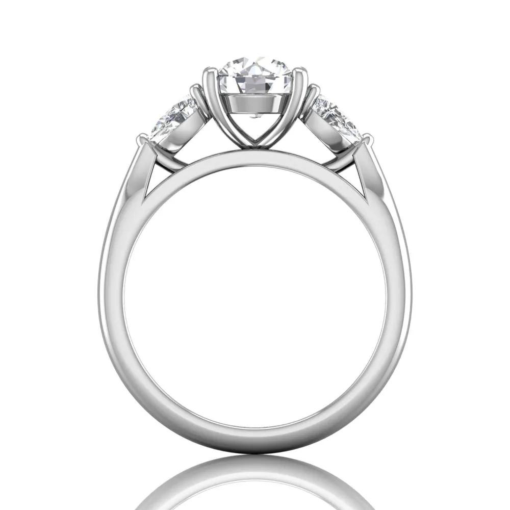 Martin Flyer FlyerFit Three Stone Engagement Ring