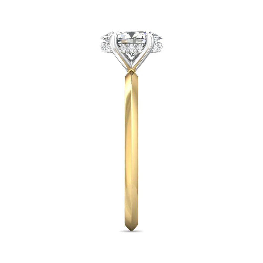 Martin Flyer Oval Diamond Solitaire Engagement Ring