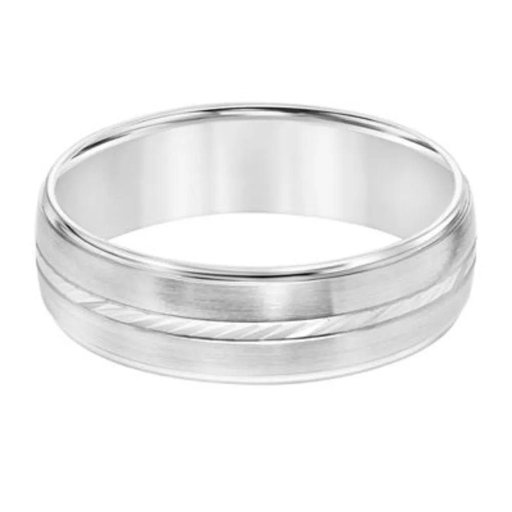 Men's 14k 6mm Brush Finish Wedding Band