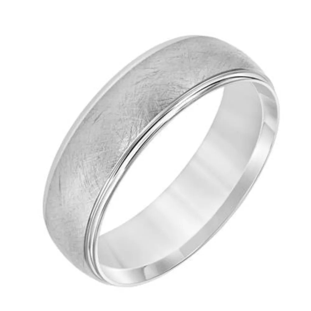 Men's 14k Gold 7mm Carved Wedding Band