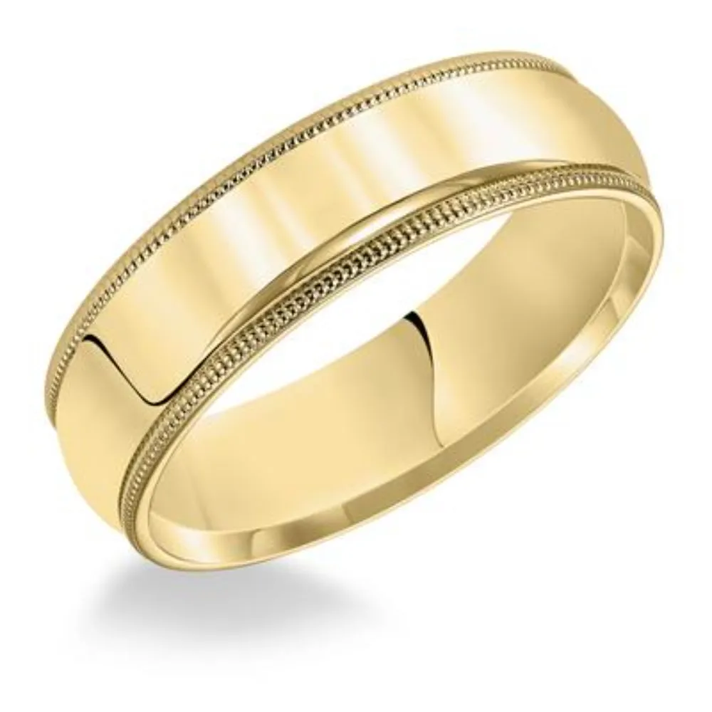 Men's 14k Yellow Gold 5mm Comfort Fit Wedding Band