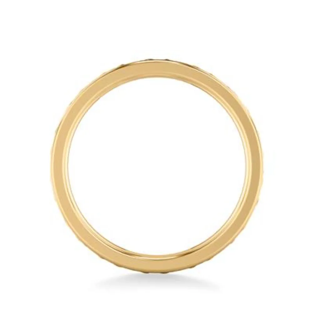 Men's 5mm Carved Floral Wedding Band