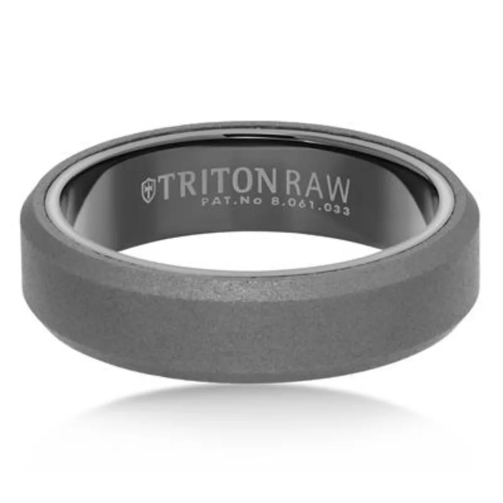 Men's 6mm Tungsten Sandblasted Finish Wedding Band
