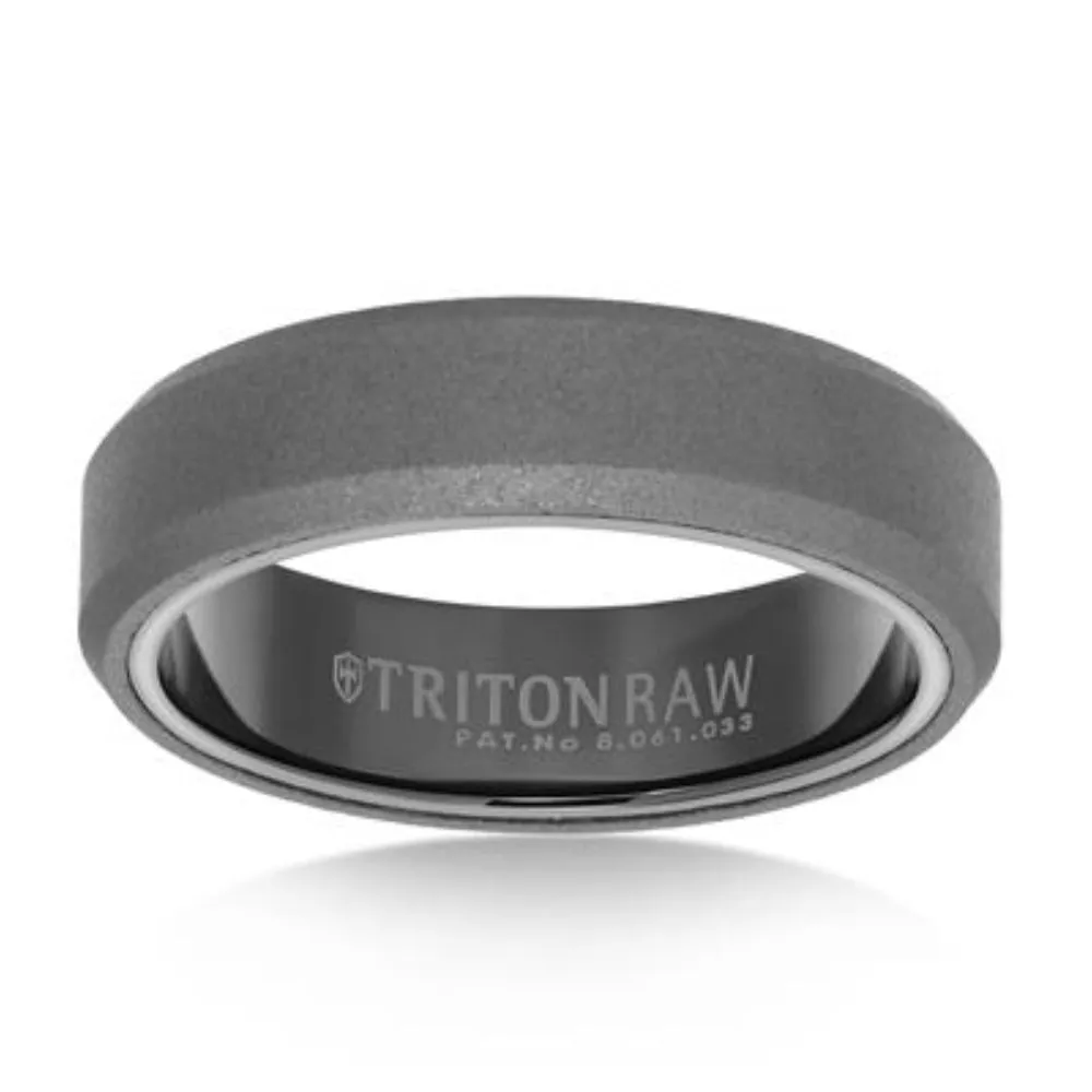 Men's 6mm Tungsten Sandblasted Finish Wedding Band